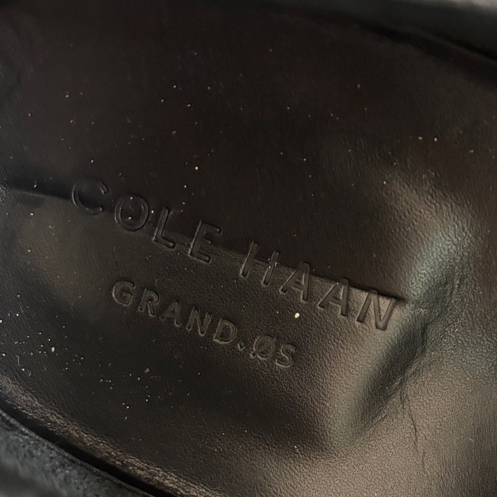 Cole Haan Black Leather Slip-On Loafers - Picture 2 of 3